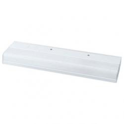 (DISCONTINUED) MOUNT EASILY UNDER CABINETS & SHELVES, OVER A DESK, IN KITCHENS OR ANY WORK AREA. ALL HAVE A WHITE ACRYLIC DIFFUSER AND WHITE BAKED ENAMEL HOUSING. 120V NPF ELECTRONIC BALLAST.